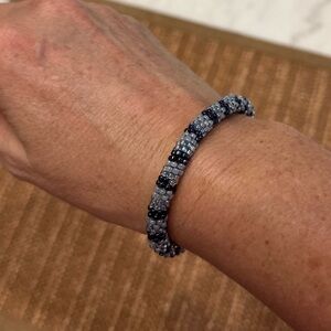 Blues Glass Beaded Bracelet